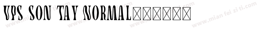VPS Son Tay Normal字体转换